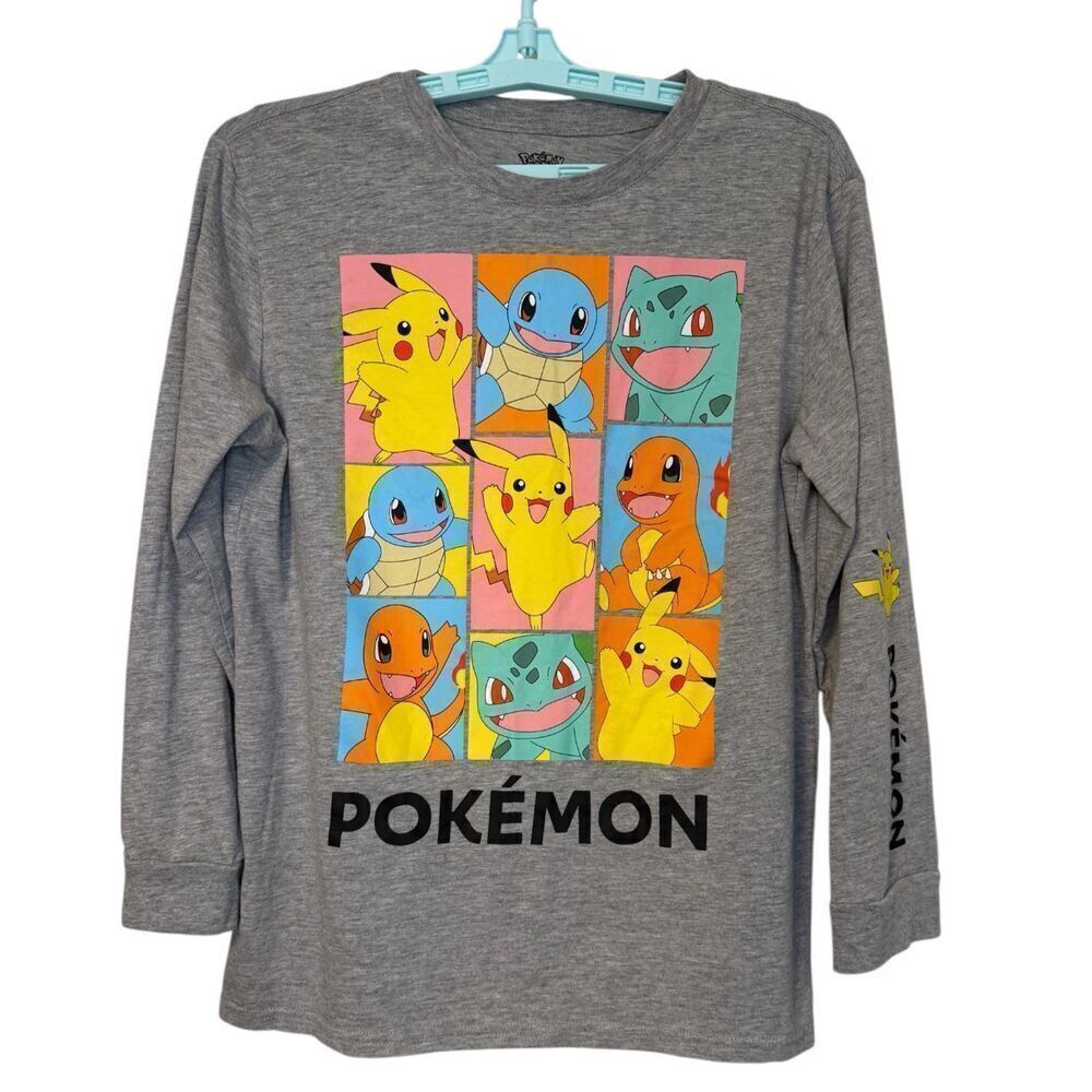 Pokemon Boys Character Group Long Sleeve T-Shirt Sz. XL (18-20)
